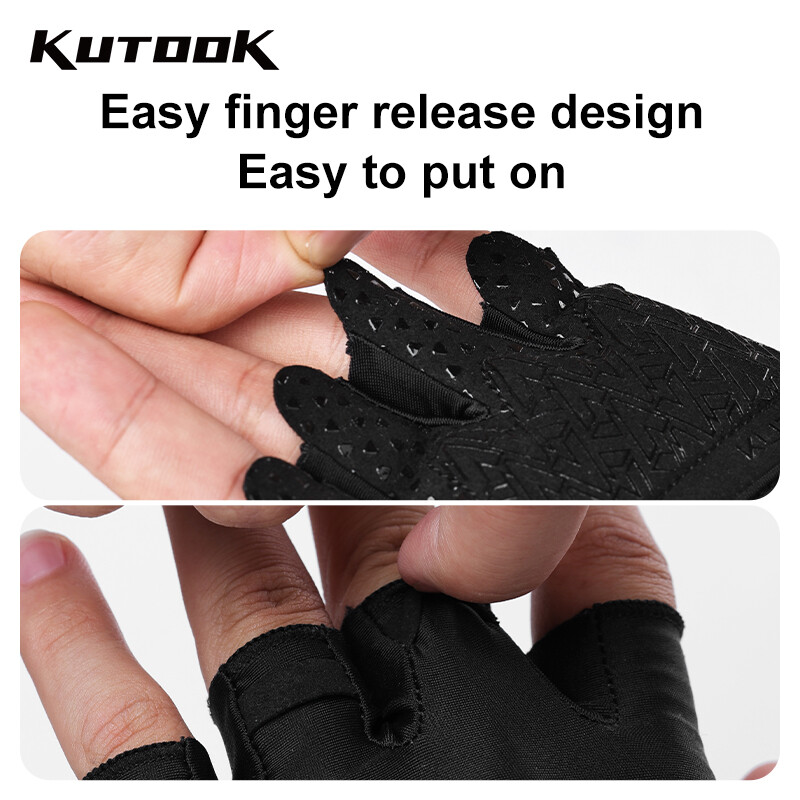KUTOOK Gym Fitness Half Finger Gloves Ανδρικά Γυναικεία για Crossfit Workout Γάντια Power Weight Lifting Bodybuilding Hand Protector