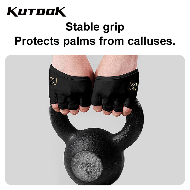 KUTOOK Gym Fitness Half Finger Gloves Ανδρικά Γυναικεία για Crossfit Workout Γάντια Power Weight Lifting Bodybuilding Hand Protector