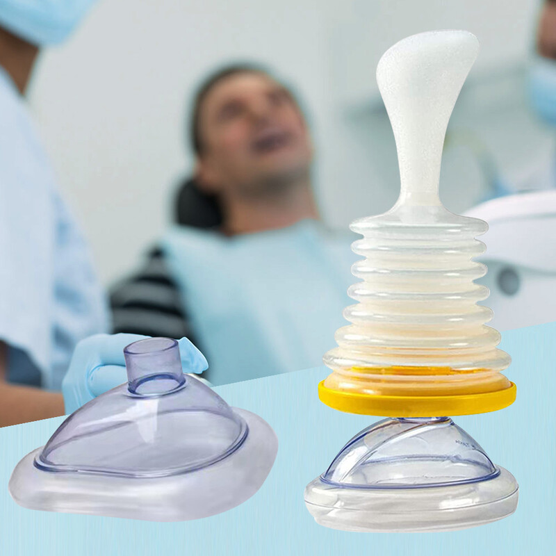 Pirmās palīdzības komplekts pret nosmakšanu un aizrīšanās avārijas ierīce pieaugušiem bērniem CPR pirmās palīdzības elpošanas maska Sirds un plaušu trenažieris