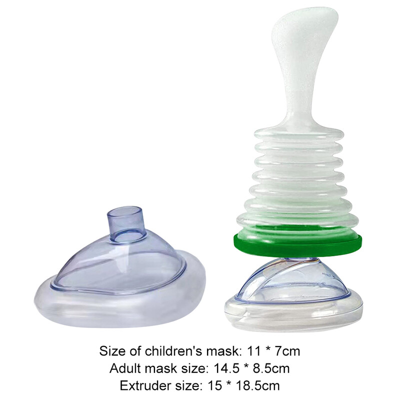 Pirmās palīdzības komplekts pret nosmakšanu un aizrīšanās avārijas ierīce pieaugušiem bērniem CPR pirmās palīdzības elpošanas maska Sirds un plaušu trenažieris