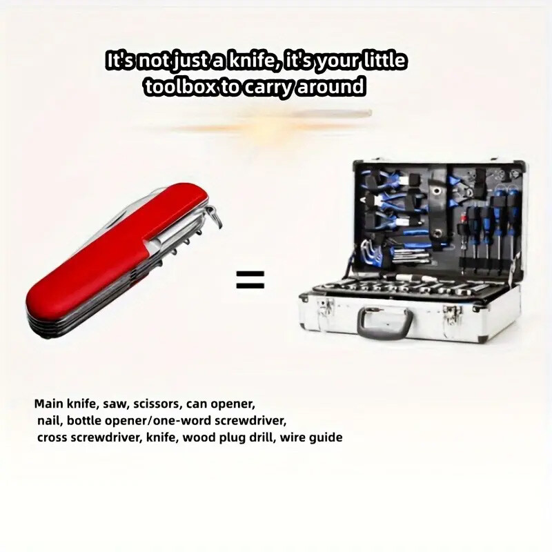 11 Otvoreni višenamjenski kombinirani alat Švicarski nož Sklopivi nož Alat za vanjske radove Poklon nož od nehrđajućeg čelika