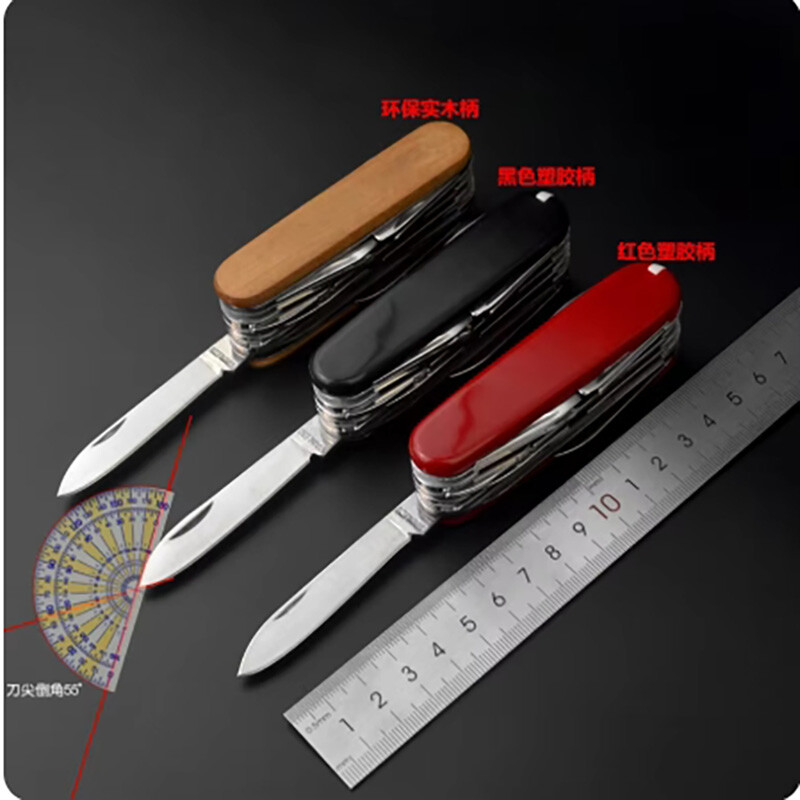 11 Otvoreni višenamjenski kombinirani alat Švicarski nož Sklopivi nož Alat za vanjske radove Poklon nož od nehrđajućeg čelika
