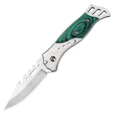 Vanjski mini džepni sklopivi nož, prijenosni planinarski samoobrambeni nož za preživljavanje, višenamjenski EDC nož visoke tvrdoće