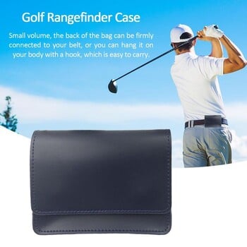 Golf Rangefinder Storage Bag Portable Golf PU Δερμάτινη θήκη μετρητή απόστασης λέιζερ Μικρή τσάντα με μαλακή εσωτερική επένδυση για γκολφ