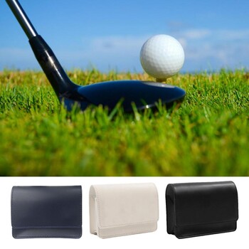 Golf Rangefinder Storage Bag Portable Golf PU Δερμάτινη θήκη μετρητή απόστασης λέιζερ Μικρή τσάντα με μαλακή εσωτερική επένδυση για γκολφ