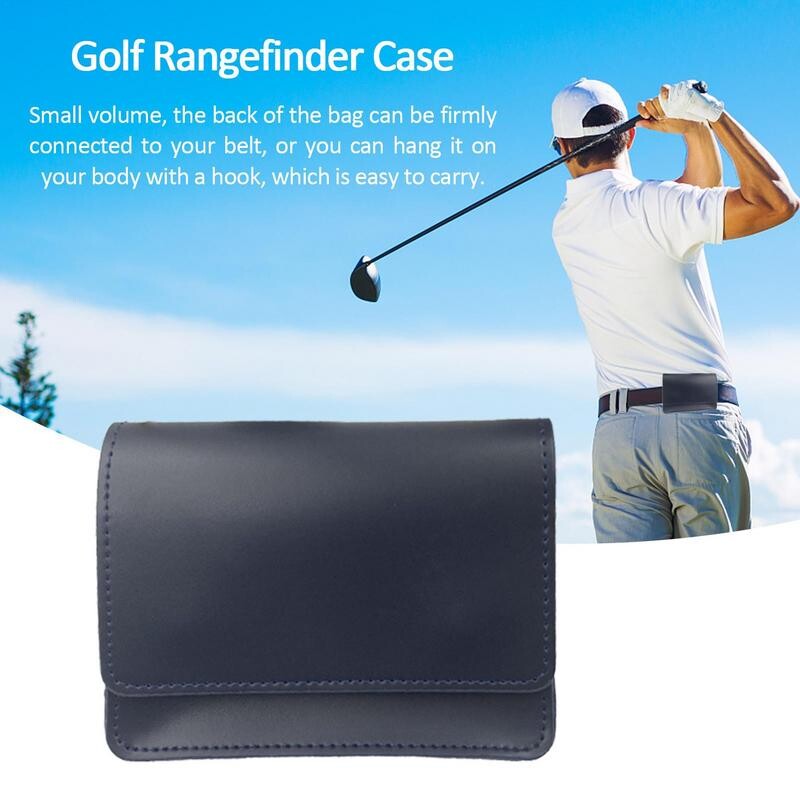Torba za pohranu daljinomjera za golf Prijenosni golf PU kožna torbica za laserski mjerač udaljenosti Mala torbica s mekom unutarnjom postavom za golf