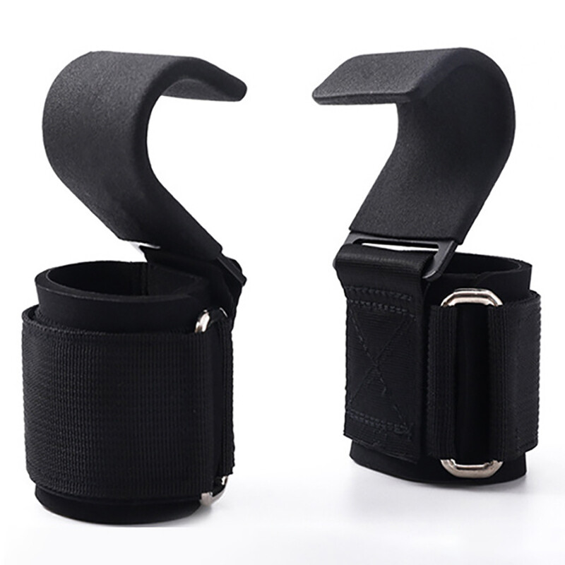 Rukavice na zdvíhanie závaží s omotávkami na zápästie, popruh na zápästie na hrazdu, popruh na zápästie do posilňovne, popruh na zhyby s hákom