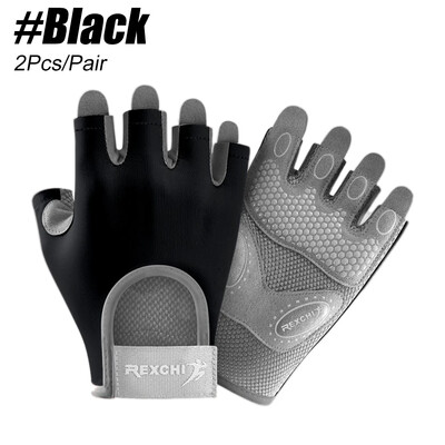 1 ζευγάρι Γάντια γυμναστικής γυμναστικής γυμναστικής Body Building Αθλητικά γάντια γυμναστικής άρσης βαρών Αντιολισθητικά γάντια για γυναίκες Ανδρικά γάντια γιόγκα