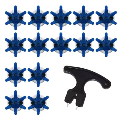 14 τμχ Golfs Shoe Spikes Αντικατάσταση καρφιών παπουτσιών Δοντιών τσιμπήματα με βίδες Στριφτό σπείρωμα Εύκολη εγκατάσταση Golfs Shoe Drop Αποστολή