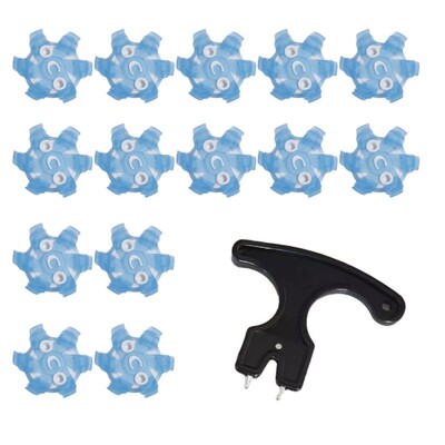 14 τμχ Golfs Shoe Spikes Αντικατάσταση καρφιών παπουτσιών Δοντιών τσιμπήματα με βίδες Στριφτό σπείρωμα Εύκολη εγκατάσταση Golfs Shoe Drop Αποστολή