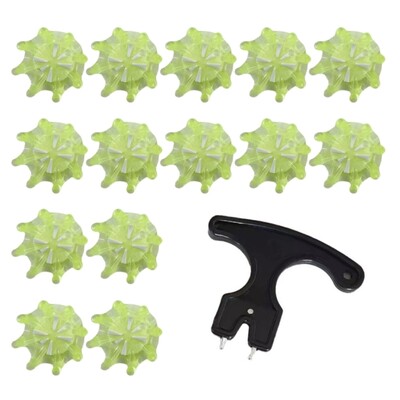 14 τμχ Golfs Shoe Spikes Αντικατάσταση καρφιών παπουτσιών Δοντιών τσιμπήματα με βίδες Στριφτό σπείρωμα Εύκολη εγκατάσταση Golfs Shoe Drop Αποστολή