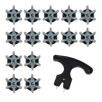 14 τμχ Golfs Shoe Spikes Αντικατάσταση καρφιών παπουτσιών Δοντιών τσιμπήματα με βίδες Στριφτό σπείρωμα Εύκολη εγκατάσταση Golfs Shoe Drop Αποστολή