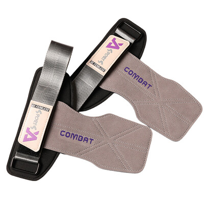 1 par 3-slojne rukavice za dizanje utega od goveđe kože Jastučići za hvatanje za mrtvo dizanje za teretanu Trake za zapešće Rukavice za vježbanje Pull-Up Rukavice