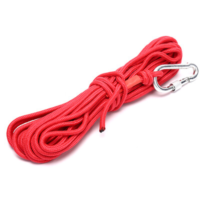 Magneți roșii de pescuit de 10 m frânghie Magneți puternici de căutare pentru oală de pescuit Magnet de pescuit