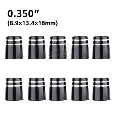 10 τμχ Μπουκάλι γκολφ με διπλό δαχτυλίδι χρώμιο Μαύρο Μέγεθος 335 και 0,350 για οδηγό και ξύλο δίαυλου και αξεσουάρ γκολφ σιδήρου 0,370