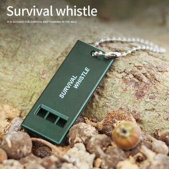 Σφυρίχτρα 3-συχνότητας Outdoor Survival Whistle Μπρελόκ Camping High Decibel Rescue Signaling Whistle Camping Camping Hiking Survival