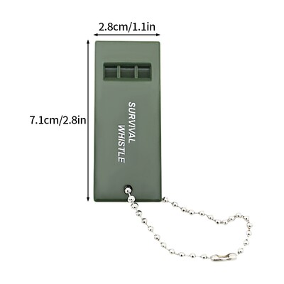 Σφυρίχτρα 3-συχνότητας Outdoor Survival Whistle Μπρελόκ Camping High Decibel Rescue Signaling Whistle Camping Camping Hiking Survival