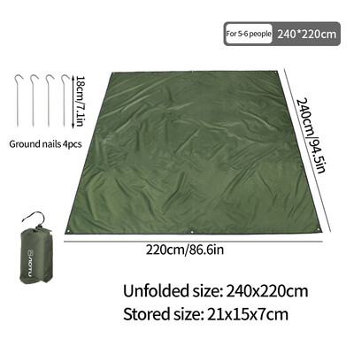 Deka za plažu Izuzetno velika vanjska prostirka za kampiranje Vodootporna prostirka za plažu Putna deka za planinarenje i piknik Lagana prostirka bez pijeska