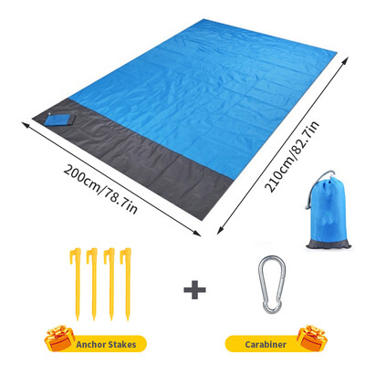 Deka za plažu Izuzetno velika vanjska prostirka za kampiranje Vodootporna prostirka za plažu Putna deka za planinarenje i piknik Lagana prostirka bez pijeska