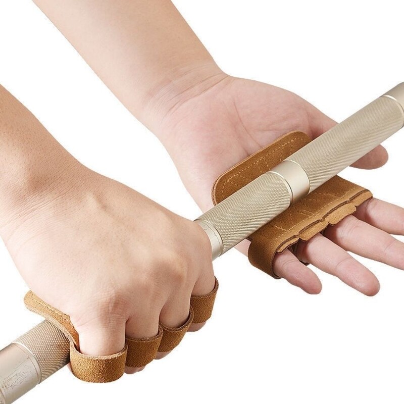 Δερμάτινα γάντια προπόνησης άρσης βαρών Προστασία παλάμης Γυναικείες άντρες Γυμναστήριο Αθλητισμός Γυμναστική λαβές Pull Ups Προπόνηση άρσης βαρών