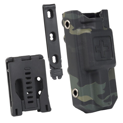 Θήκη για θήκη πρώτων βοηθειών Tactical Molle Tourniquet Holder EDC Θήκη θήκης με κλιπ ζώνης Κυνηγετικό κουτί τσάντας αποθήκευσης