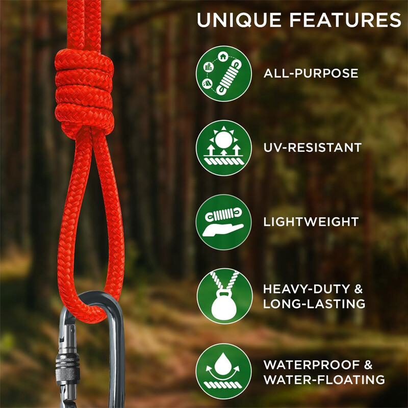 6mm x 20m σχοινί διάσωσης εξωτερικού χώρου, πολύχρωμο υφαντό σχοινί, σχοινί δεσίματος, δωρεάν σχοινί για κρεμαστά ρούχα, πυρήνας σχοινιού ομπρέλας, νάιλον σχοινί