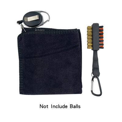 Πετσέτα γκολφ 26*26cm με γάντζο καραμπίνερ Microfiber διπλής όψης βελούδο 10,24*10,24 ιντσών Μαύρη βαμβακερή πετσέτα καθαρισμού Sports Cleans