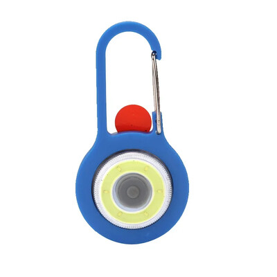 3 režiimi COB LED taskulamp karabiiniga taskulamp kaasaskantav laterna võtmehoidja rippuv seljakoti lamp ööseks telkimiseks