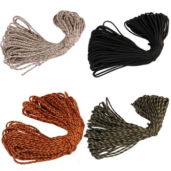 6 Χρώματα Paracord 4mm 100FT 7 Πυρήνες Βάσης Paracord Σχοινί Paracorde Κορδόνι για Κάμπινγκ Υπαίθρια Κατασκευή Χονδρικής