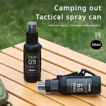 1PC Outdoor Camping Trip Bottle Bottle Dispenser Bottle Tacticals Φορητό μπουκάλι σπρέι 50ml Αξεσουάρ πεζοπορίας