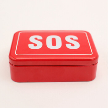 SOS Rescue Box Outdoor Survival Emergency Tools κουτί αποθήκευσης Σύρμα αυτοβοήθειας Πτυσσόμενη θήκη πυξίδας πολλαπλών χρήσεων Εκκινητής πυρκαγιάς Πρώτες βοήθειες