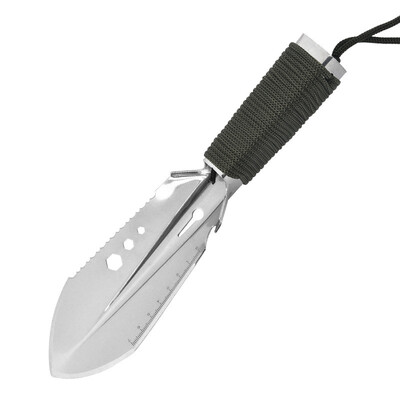 Πολυλειτουργικό φτυάρι χεριών για υπαίθριο κάμπινγκ πεζοπορία με φτυάρι με εργαλεία έκτακτης ανάγκης καραμπίνερ Paracord Rope Survival