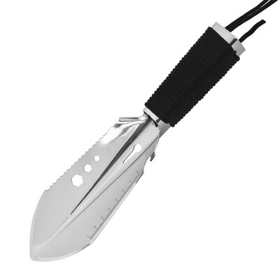 Πολυλειτουργικό φτυάρι χεριών για υπαίθριο κάμπινγκ πεζοπορία με φτυάρι με εργαλεία έκτακτης ανάγκης καραμπίνερ Paracord Rope Survival