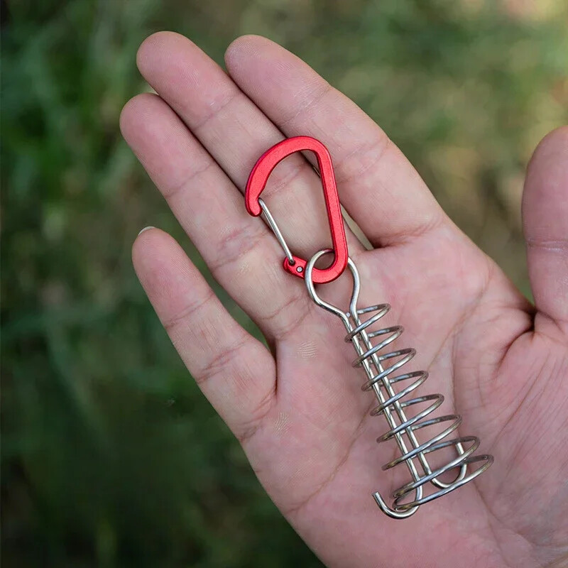 Välikämpingu kaheksajalgade köis, telkimislaua nael, roostevabast terasest fikseeritud telgiköis, puidust konks vedru tuuleköis