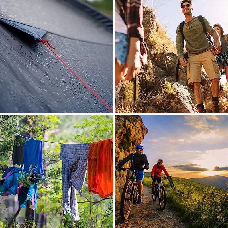 Reflektirajući Paracord 550 Vojni 7-žilni konopac Taktički padobranski konopac Šator za kampiranje Uže za upozorenje Line za užad DIY narukvica