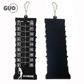 18 Hole Golf Stroke Putt Μετρητής σκορ γκολφ Ένδειξη σκορ με μπρελόκ, μετρητής σκορ γκολφ μαύρο