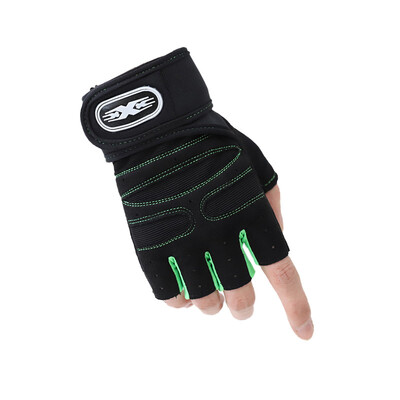 Gym Fitness Heavyweight Trening Rukavice Muškarci Žene Body Building Pola prstiju Neklizajuće Rukavice Podrška za zapešća Sportovi za dizanje utega