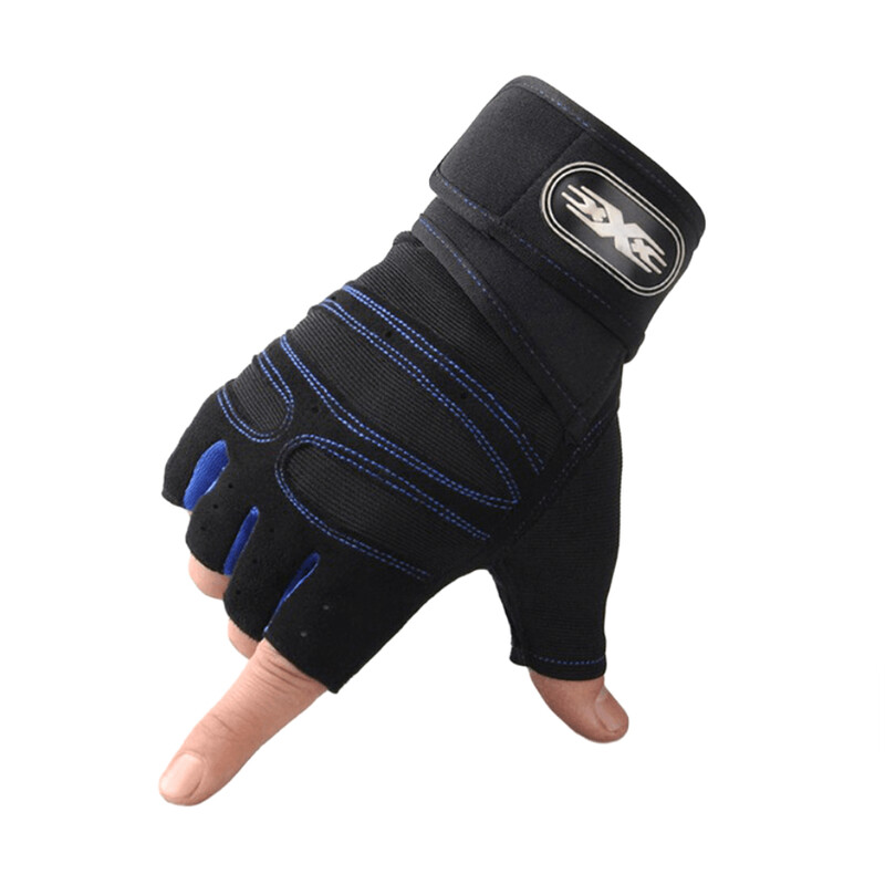 Gym Fitness Heavyweight Trening Rukavice Muškarci Žene Body Building Pola prstiju Neklizajuće Rukavice Podrška za zapešća Sportovi za dizanje utega