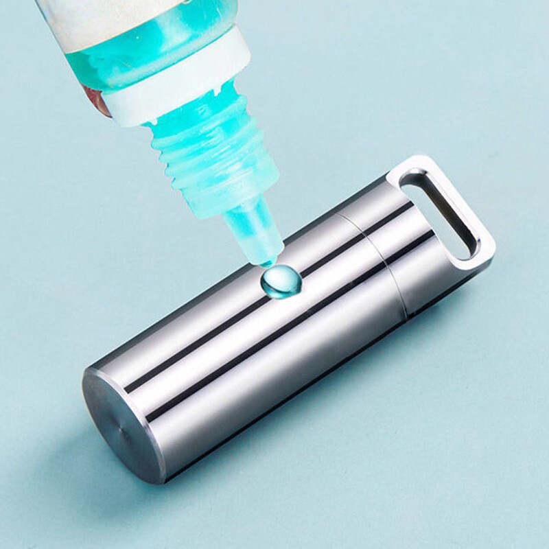 Prijenosna vodootporna kapsula za hitne slučajeve, zatvorena boca od nehrđajućeg čelika, kampiranje na otvorenom, EDC preživljavanje, mini zatvorena kapsula, spremnik za tablete