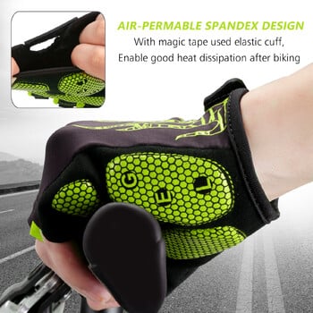 MOREOK Bike Gloves 5mm Gel Pad Mountain Bike Gloves Αναπνεύσιμα γάντια ποδηλάτου Αντιολισθητικά Γάντια ποδηλασίας δρόμου για άνδρες γυναίκες