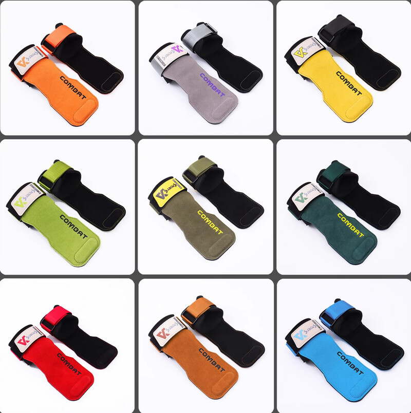 Επαγγελματικά γάντια γυμναστικής από δέρμα αγελάδας λαβές Αντιολισθητικά μαξιλαράκια ανύψωσης ζωνών δύναμης Deadlift Belt Workout Προστασία παλάμης 1 Pair Pads