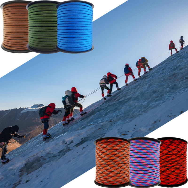 50M 7-jezgreno paracord uže 4 mm vanjska poliesterska užad za padobran Kampiranje Preživljavanje Kišobran Svežanj šatora 550 Penjanje Spašavanje