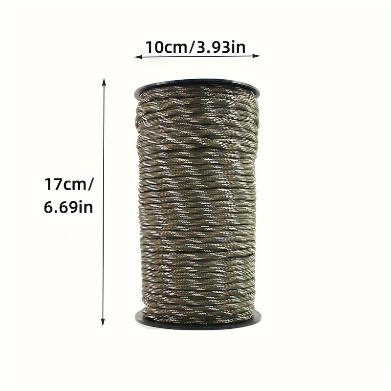 100 m/328 stôp 7-žilový pletený paracord náramok, ručne vyrobené DIY paracordové lano do stanu, veterné lano
