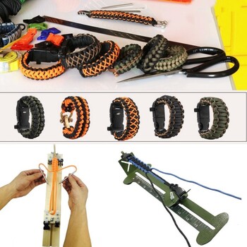 3m*5 τμχ Paracord βραχιόλι DIY Σετ με αγκράφες,Survival Paracord, Χειροποίητο DIY Αξεσουάρ Friendship Bracelet