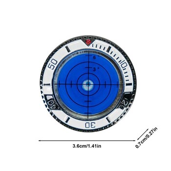 Наклон за голф Поставяне на ниво Четене на топката Маркер Шапка Клипс Изравнителна маркировка Скоба Маркировка за позицията на топката Инструмент за тренировки за спорт на открито