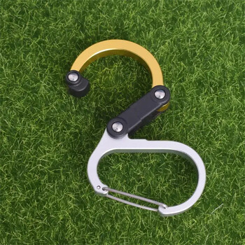 Hybrid Gear Clip - Carabiner Rotating Hook Clip που δεν κλειδώνει Ισχυρά κλιπ για κάμπινγκ ψάρεμα Πεζοπορία Ταξιδιωτικό σακίδιο έξω