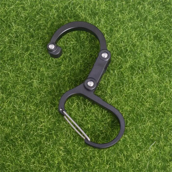 Hybrid Gear Clip - Carabiner Rotating Hook Clip που δεν κλειδώνει Ισχυρά κλιπ για κάμπινγκ ψάρεμα Πεζοπορία Ταξιδιωτικό σακίδιο έξω