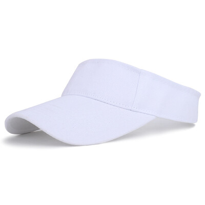 Pălării de soare de vară Bărbați Femei Bumbac Vizor reglabil Protecție UV Top Gol Solid Sport Tenis Golf Alergare Cremă solară Șapcă de baseball