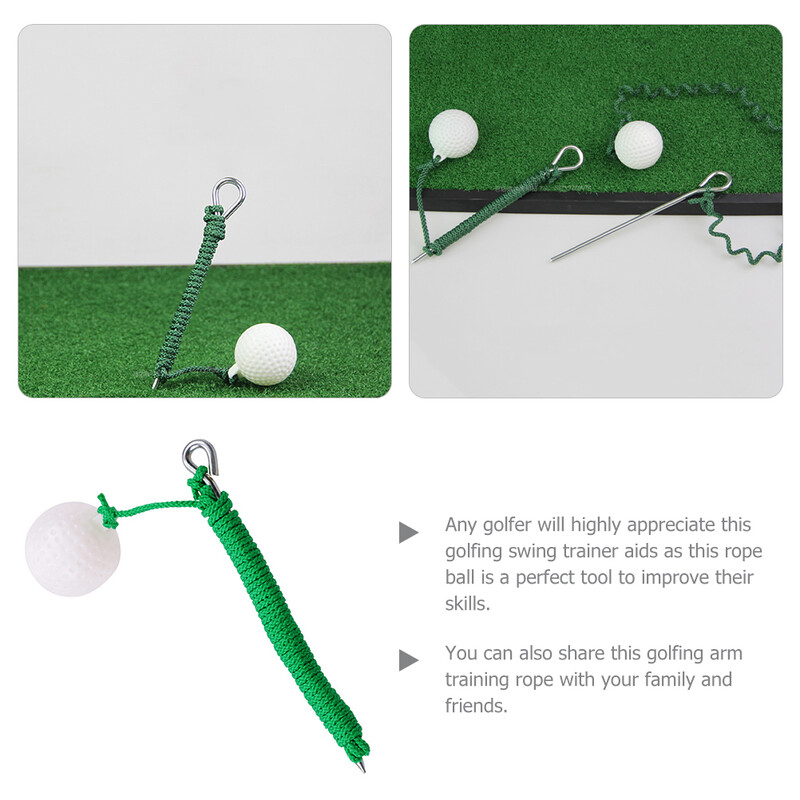 Γκολφ χορδές μπάλα Γκολφ γυμναστική Σχοινί Γκολφ Εκπαιδευτικό Βοήθημα Εκπαιδευτής Εξοπλισμός Universal Swing Unisex μπράτσο και γυναίκες