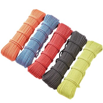 Βραχιόλι 10M Dia.6mm Paracord Lanyard Rope Survival Parachute Cord One Core Solid for Outdoor Camping Αναρρίχηση με σχοινί πεζοπορίας DIY βραχιόλι